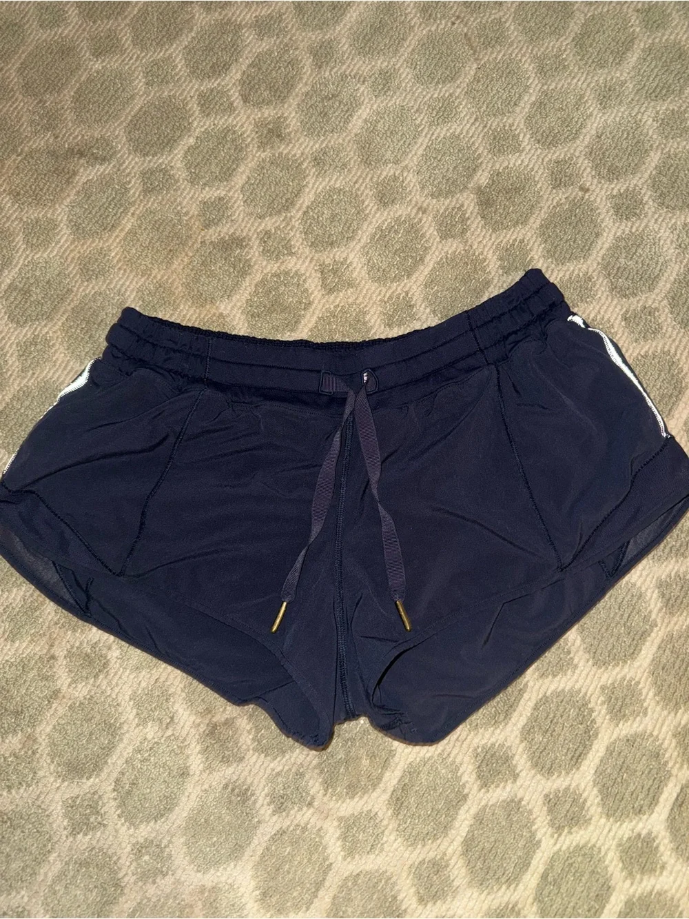 lululemon athletica Navy Drawcord Running Shorts